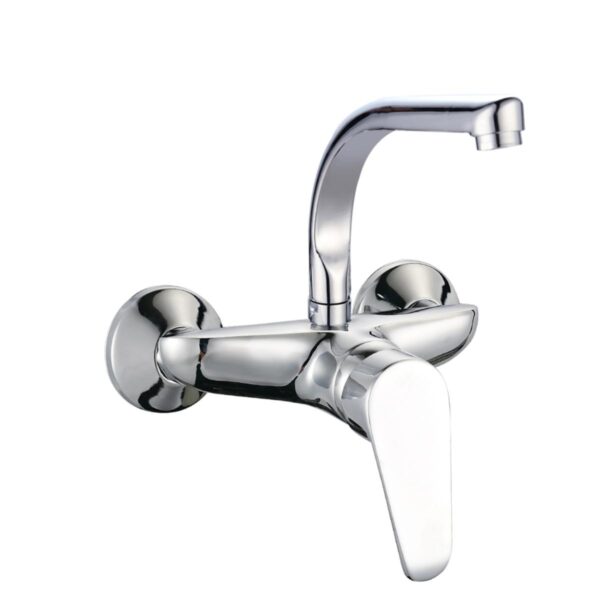 WALL MOUNTED KITCHEN SINK MIXER CHROME DIME CHINA 11702