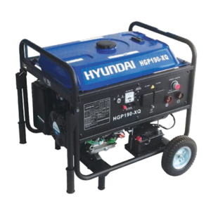 Hyundai Gasoline Generator with Welding Machine - 190Amp - Manual/Recoil Start - 2 Outlets 220V/60Hz - HGP190-XQ